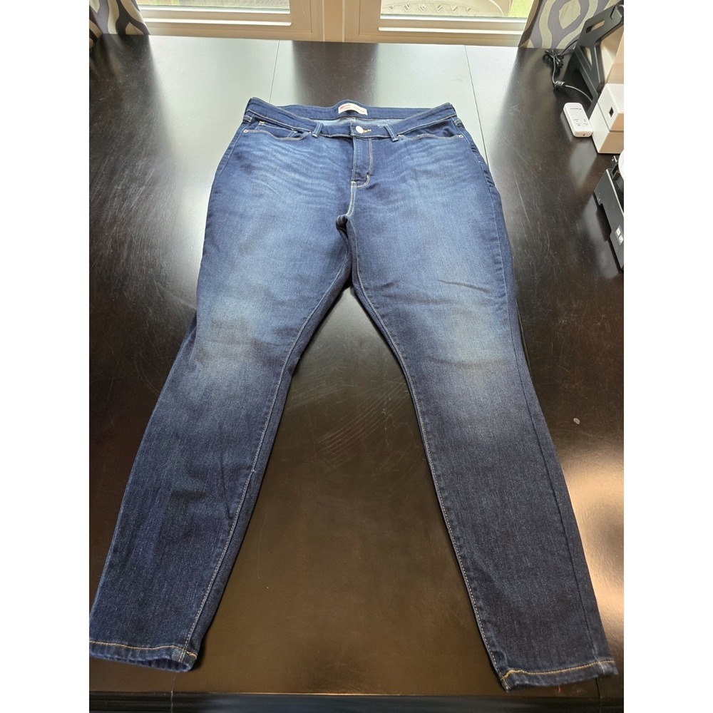 Signature by Levi Strauss‎ Women's High-Rise Skinny Jeans Size 18M W34 L30 Blue